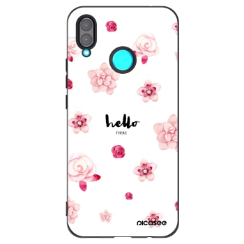 Picasee Μαύρη θήκη σιλικόνης για Huawei Nova 3 - Hello there