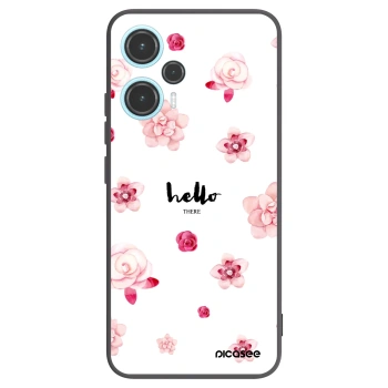 Picasee Μαύρη θήκη σιλικόνης για Xiaomi Poco F5 - Hello there