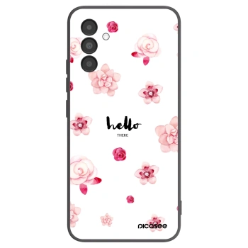 Picasee Μαύρη θήκη σιλικόνης για Samsung Galaxy A04s A047F - Hello there