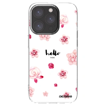 Picasee διαφανής θήκη σιλικόνης Apple iPhone 15 Pro - Hello there