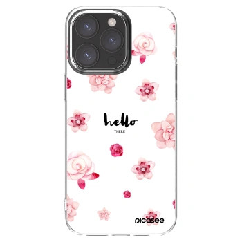 Picasee διαφανής θήκη σιλικόνης Apple iPhone 15 Pro Max - Hello there