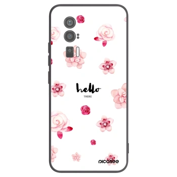 Picasee Μαύρη θήκη σιλικόνης για Xiaomi Poco F5 Pro 5G - Hello there