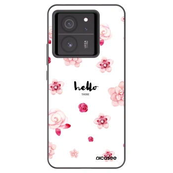 Picasee Μαύρη θήκη σιλικόνης για Xiaomi 13T Pro - Hello there