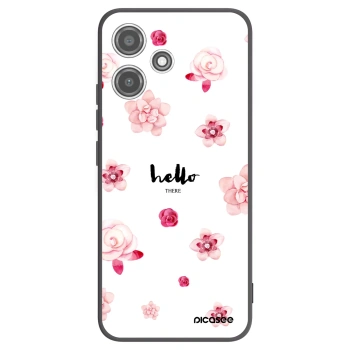 Picasee Μαύρη θήκη σιλικόνης για Xiaomi Redmi 12 5G - Hello there