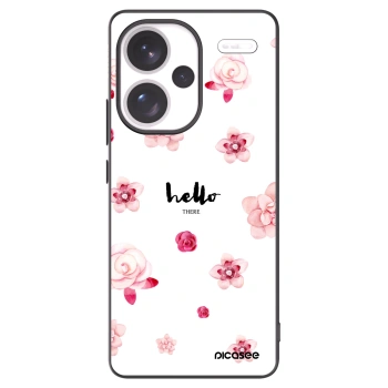 Picasee Μαύρη θήκη σιλικόνης για Xiaomi Redmi Note 13 Pro+ 5G - Hello there