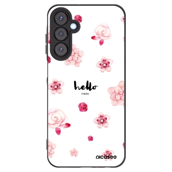 Picasee Μαύρη θήκη σιλικόνης για Samsung Galaxy A25 A256B 5G - Hello there