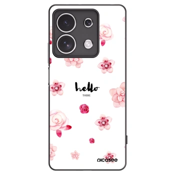 Picasee Μαύρη θήκη σιλικόνης για Xiaomi Redmi Note 13 4G - Hello there