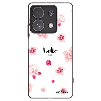 Picasee Μαύρη θήκη σιλικόνης για Xiaomi Redmi Note 13 Pro 4G - Hello there