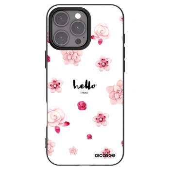 Picasee Μαύρη θήκη σιλικόνης για Apple iPhone 16 Pro Max - Hello there