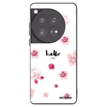 Picasee Μαύρη θήκη σιλικόνης για OnePlus 12 5G - Hello there