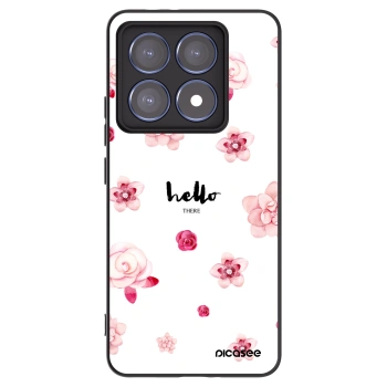 Picasee Μαύρη θήκη σιλικόνης για Xiaomi 14T Pro - Hello there