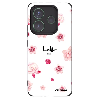 Picasee Μαύρη θήκη σιλικόνης για Xiaomi Redmi Note 14 5G - Hello there