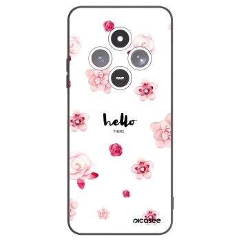 Picasee Μαύρη θήκη σιλικόνης για Xiaomi Redmi 14C - Hello there