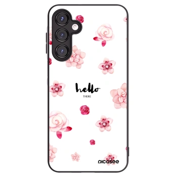 Picasee Μαύρη θήκη σιλικόνης για Samsung Galaxy A16 5G - Hello there