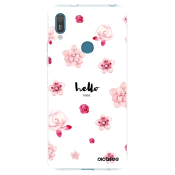 Picasee διαφανής θήκη σιλικόνης Huawei Y7 2019 - Hello there