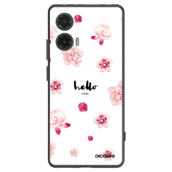 Picasee Μαύρη θήκη σιλικόνης για Motorola Moto G35 5G - Hello there