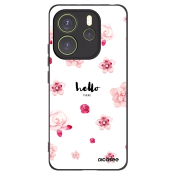 Picasee Μαύρη θήκη σιλικόνης για Xiaomi Redmi Note 14 4G - Hello there