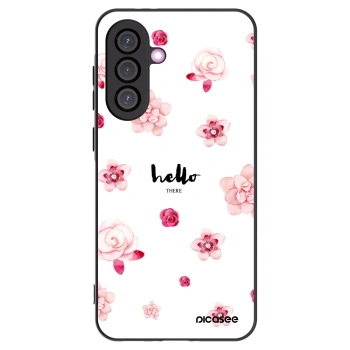 Picasee Μαύρη θήκη σιλικόνης για Samsung Galaxy A56 5G A566B - Hello there