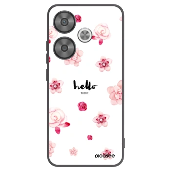 Picasee Μαύρη θήκη σιλικόνης για Xiaomi Poco F6 - Hello there