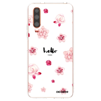 Picasee διαφανής θήκη σιλικόνης Huawei P30 - Hello there
