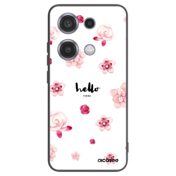 Picasee Μαύρη θήκη σιλικόνης για Xiaomi Redmi Note 14S - Hello there