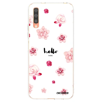 Picasee διαφανής θήκη σιλικόνης Samsung Galaxy A70 A705F - Hello there