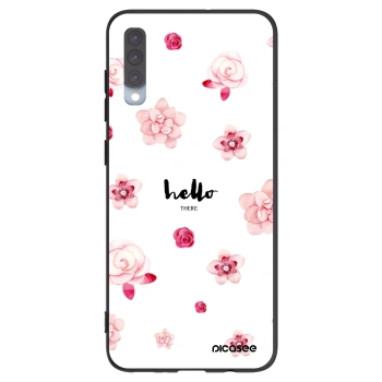 Picasee Μαύρη θήκη σιλικόνης για Samsung Galaxy A70 A705F - Hello there