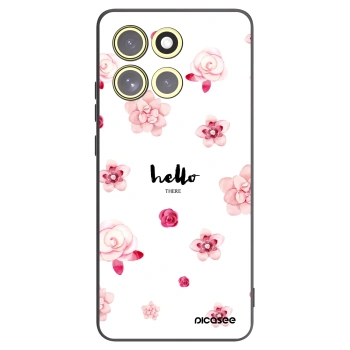 Picasee Μαύρη θήκη σιλικόνης για Motorola Moto G86 5G - Hello there