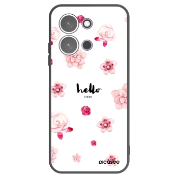 Picasee Μαύρη θήκη σιλικόνης για Xiaomi Redmi 15C 5G - Hello there