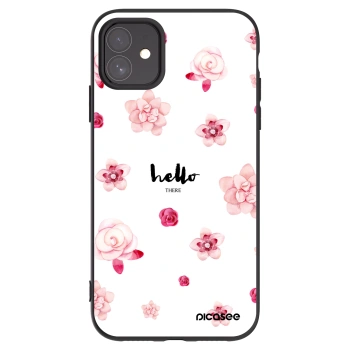 Picasee Μαύρη θήκη σιλικόνης για Apple iPhone 11 - Hello there