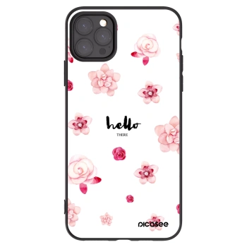 Picasee Μαύρη θήκη σιλικόνης για Apple iPhone 11 Pro Max - Hello there