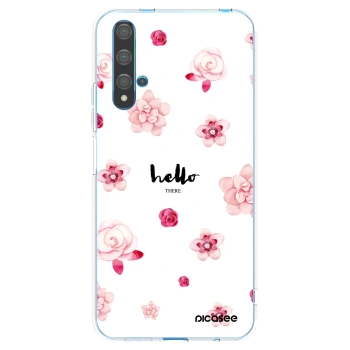 Picasee διαφανής θήκη σιλικόνης Huawei Nova 5T - Hello there