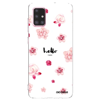Picasee διαφανής θήκη σιλικόνης Samsung Galaxy A71 A715F - Hello there