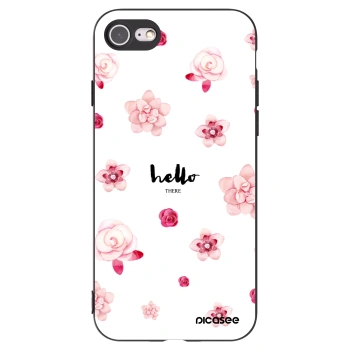 Picasee Μαύρη θήκη σιλικόνης για Apple iPhone SE 2020 - Hello there