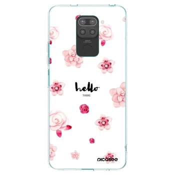 Picasee Μαύρη θήκη σιλικόνης για Xiaomi Redmi Note 9 - Hello there