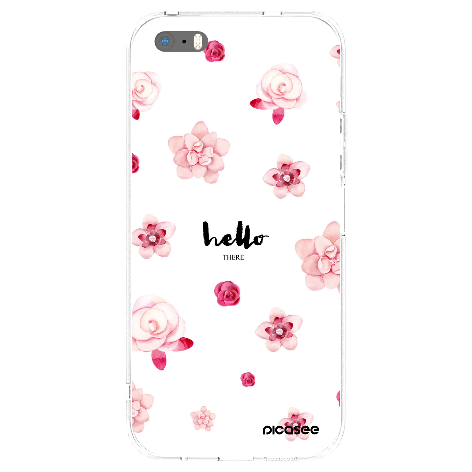 Picasee διαφανής θήκη σιλικόνης Apple iPhone 5/5S/SE - Hello there