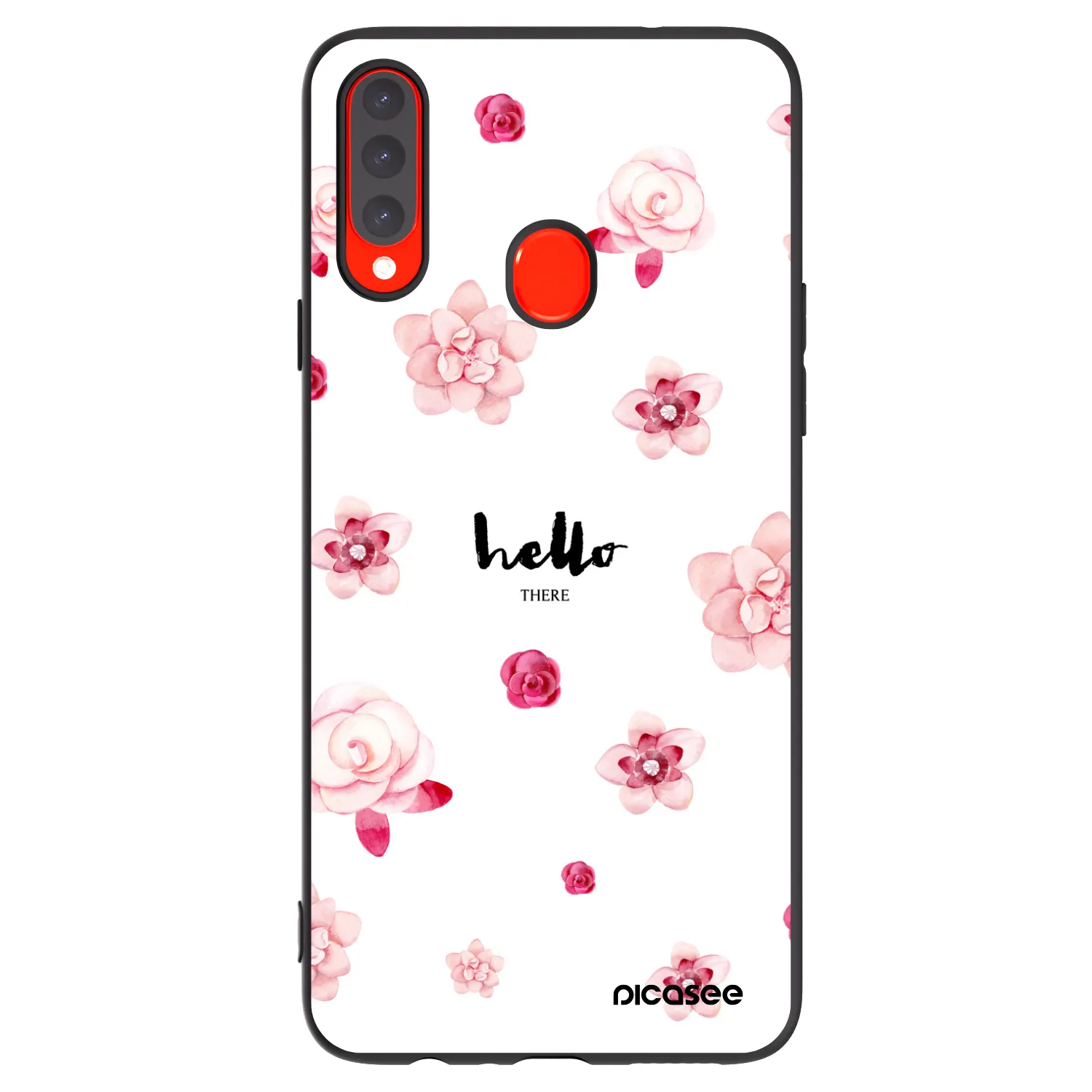 Picasee Μαύρη θήκη σιλικόνης για Samsung Galaxy A20s - Hello there