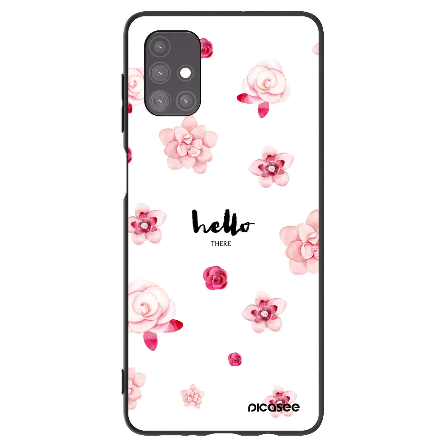 Picasee Μαύρη θήκη σιλικόνης για Samsung Galaxy M51 M515F - Hello there