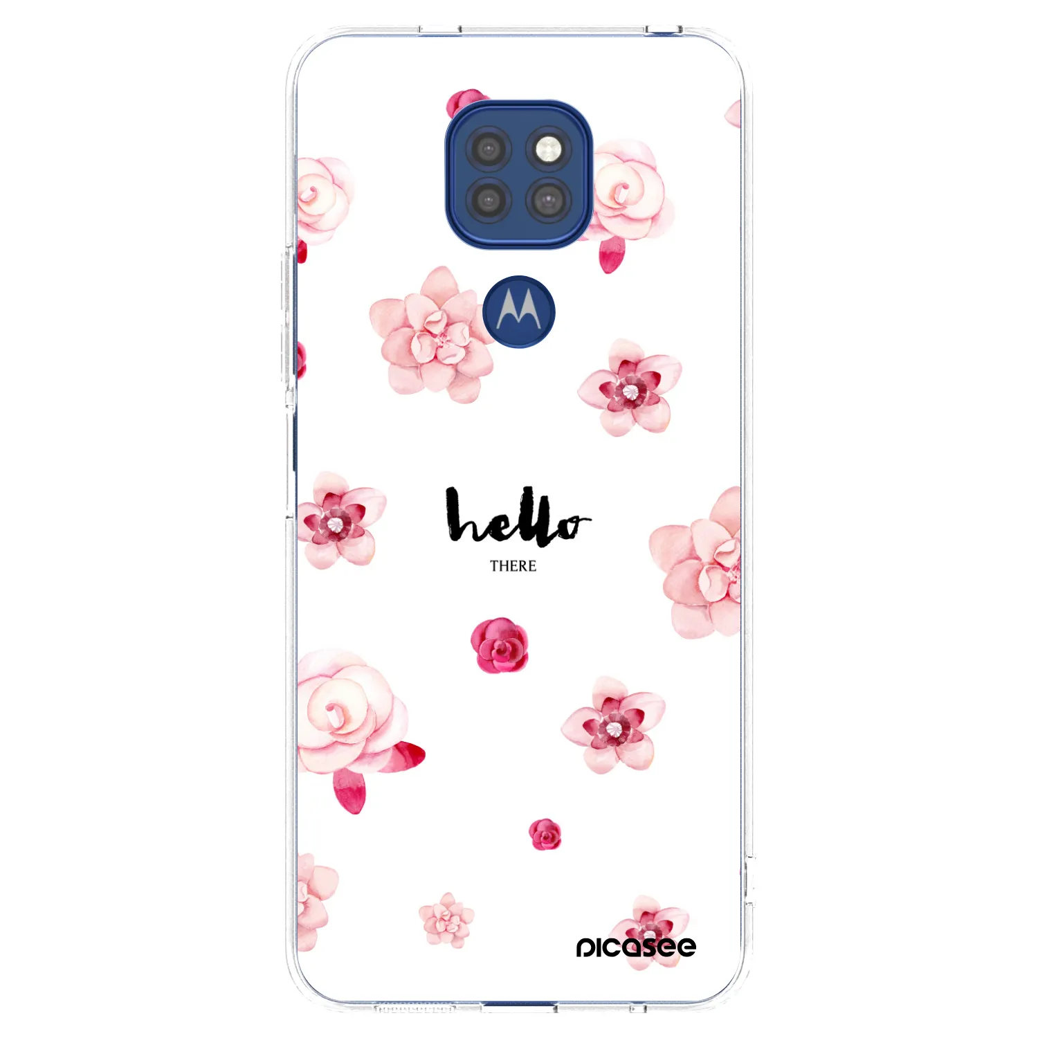 Picasee διαφανής θήκη σιλικόνης Motorola Moto G9 Play - Hello there