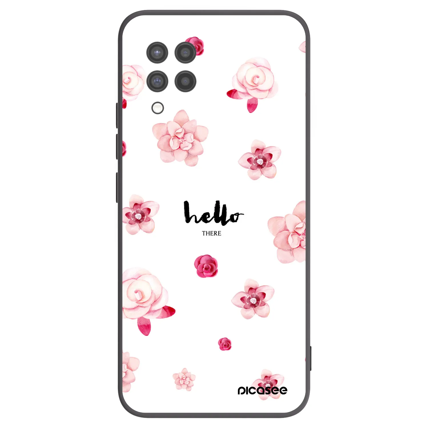 Picasee Μαύρη θήκη σιλικόνης για Samsung Galaxy A42 A426B - Hello there