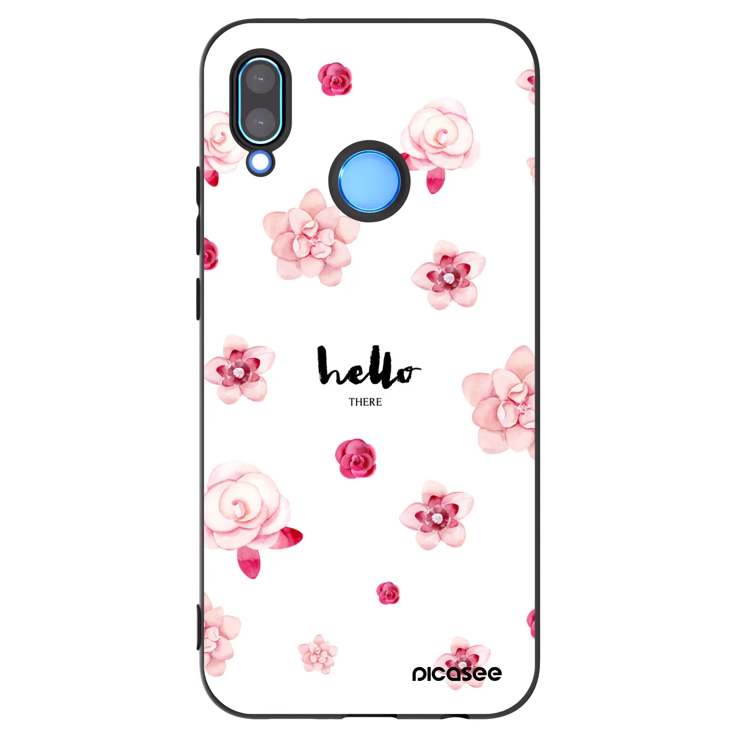 Picasee Μαύρη θήκη σιλικόνης για Huawei P20 Lite - Hello there