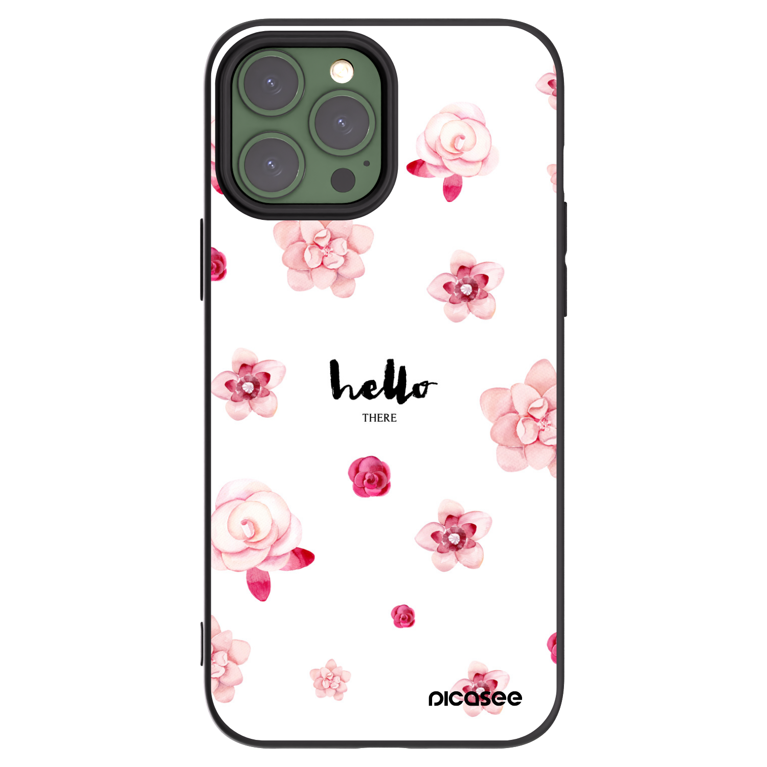 Picasee Μαύρη θήκη σιλικόνης για Apple iPhone 13 Pro Max - Hello there