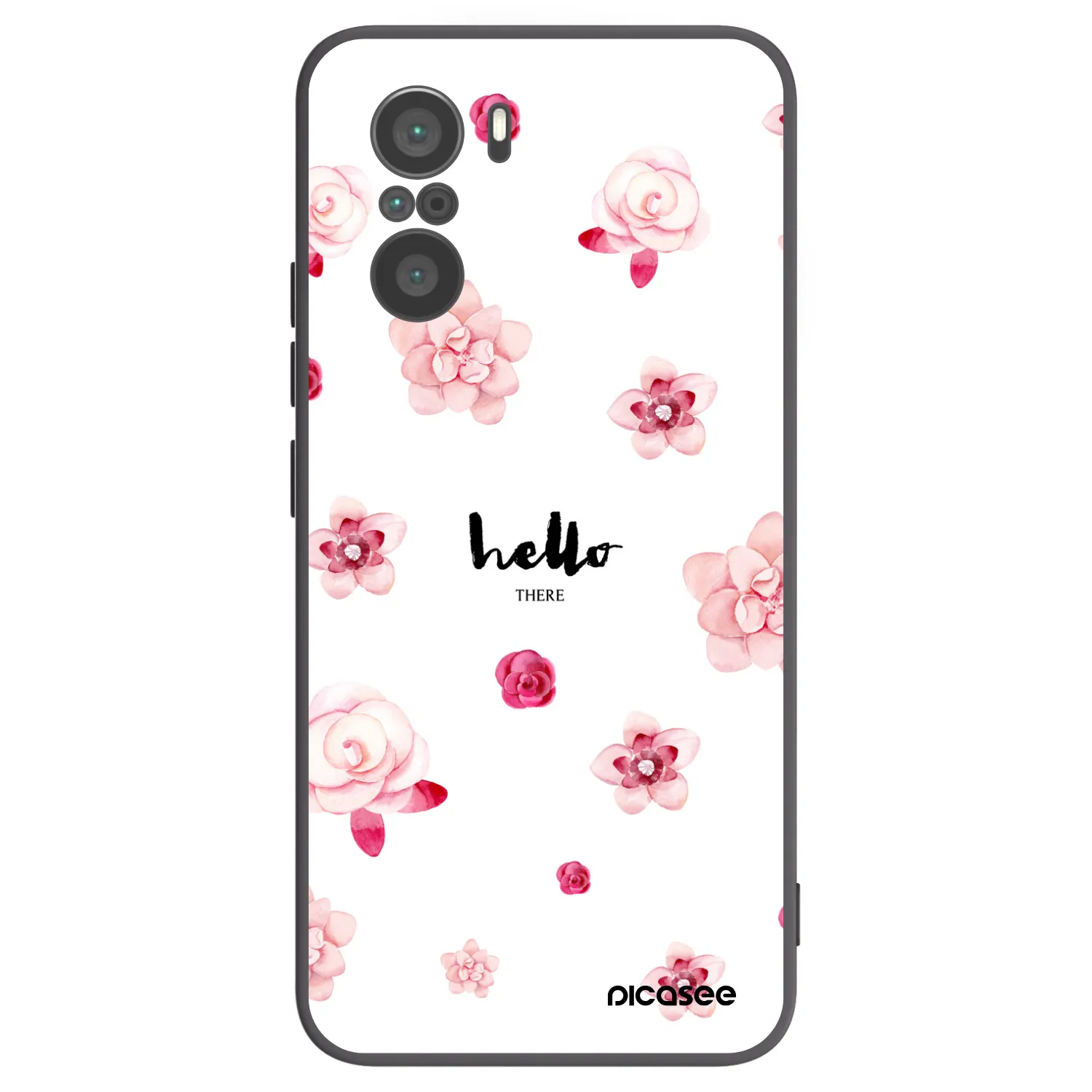 Picasee Μαύρη θήκη σιλικόνης για Xiaomi Poco F3 - Hello there