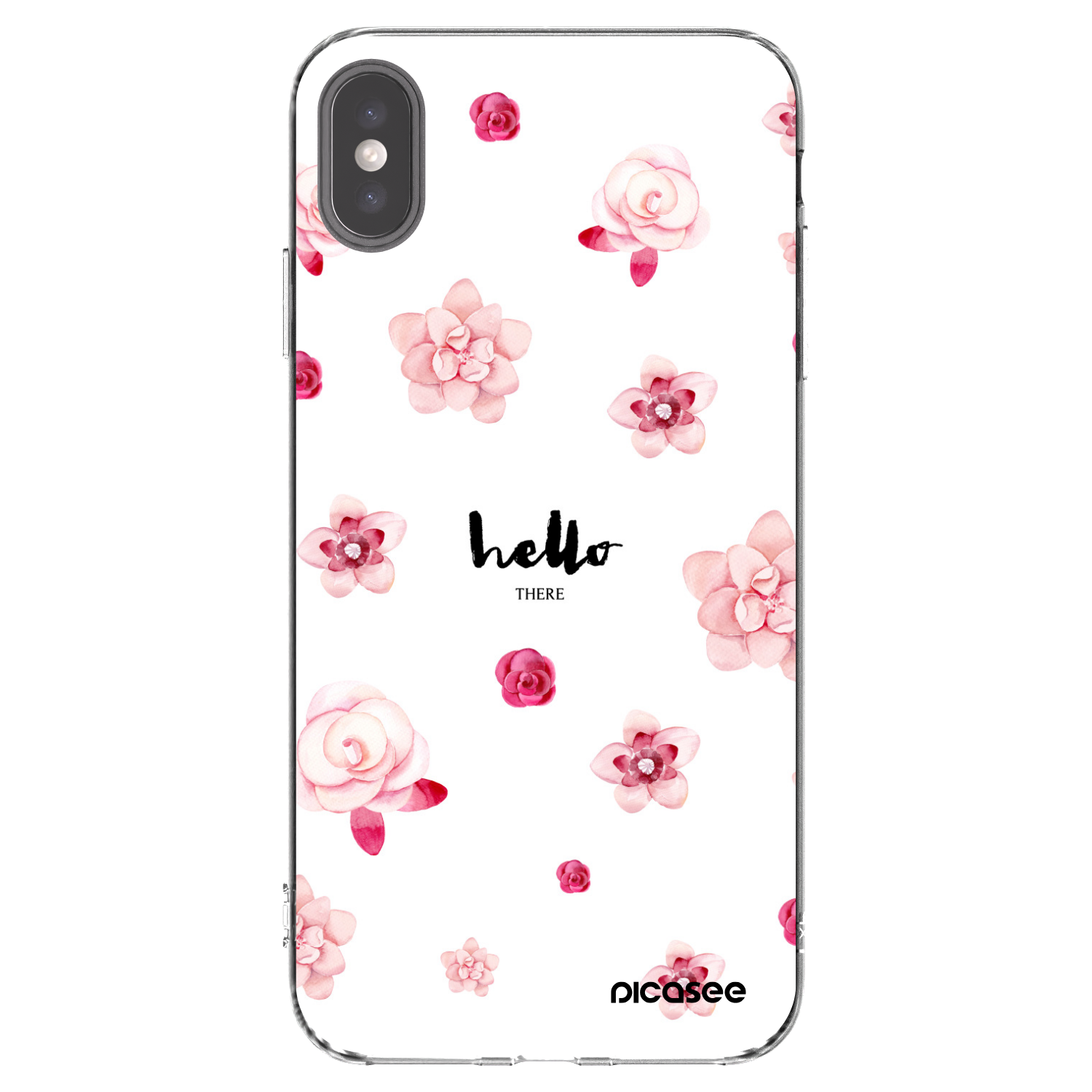 Picasee διαφανής θήκη σιλικόνης Apple iPhone XS Max - Hello there