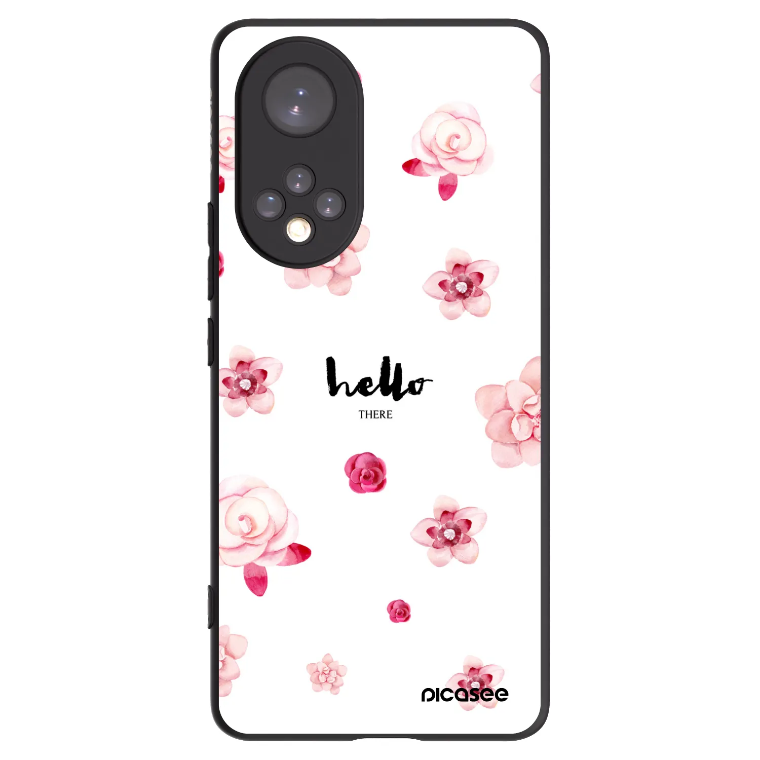 Picasee Μαύρη θήκη σιλικόνης για Honor 50 5G - Hello there