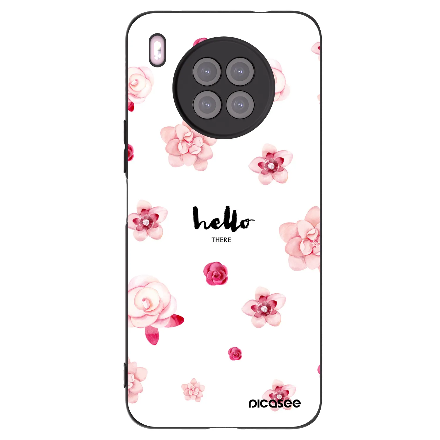 Picasee Μαύρη θήκη σιλικόνης για Huawei Nova 8i - Hello there