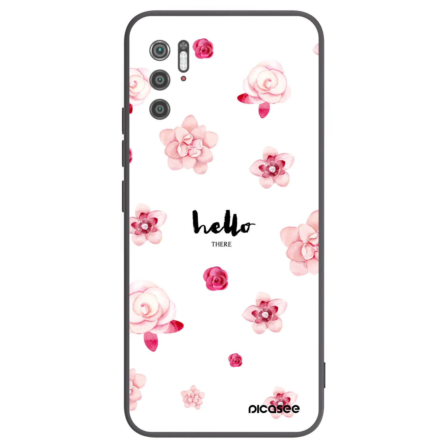 Picasee Μαύρη θήκη σιλικόνης για Xiaomi Poco M3 Pro 5G - Hello there