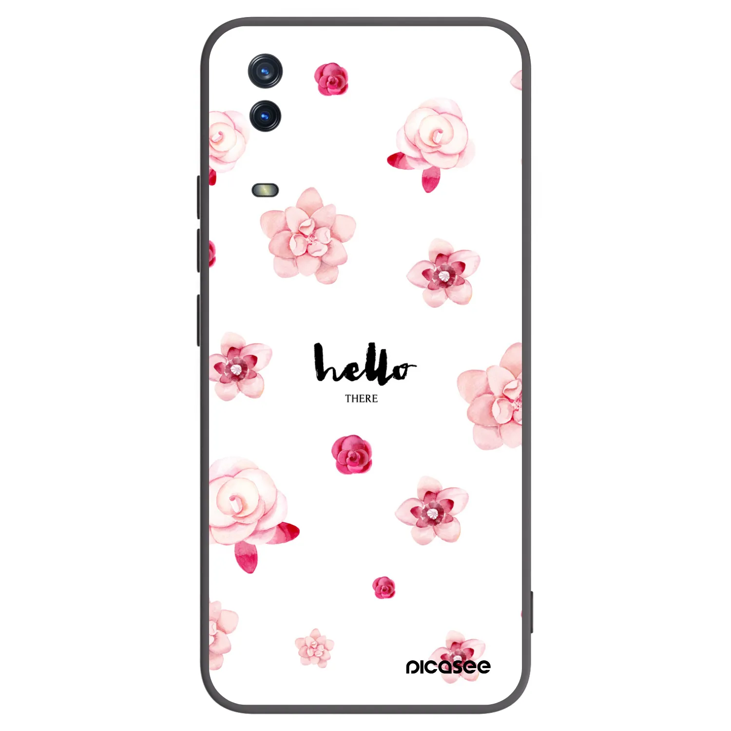 Picasee Μαύρη θήκη σιλικόνης για Vivo Y11s - Hello there
