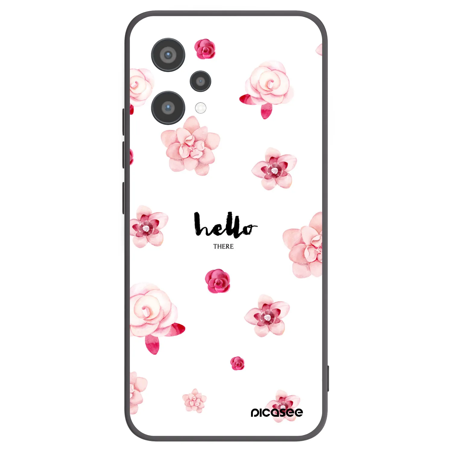 Picasee Μαύρη θήκη σιλικόνης για Realme 9 Pro 5G - Hello there