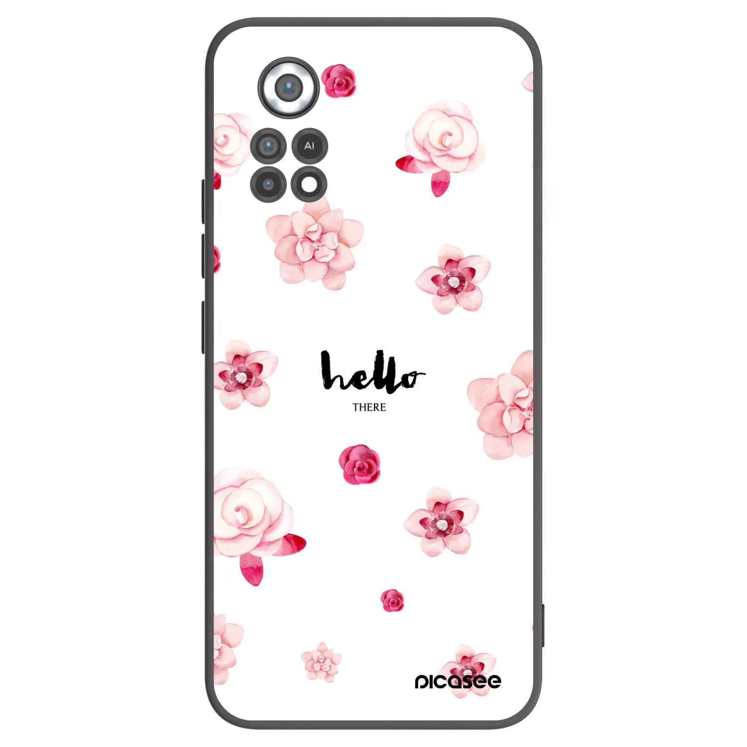 Picasee Μαύρη θήκη σιλικόνης για Xiaomi Poco X4 Pro 5G - Hello there